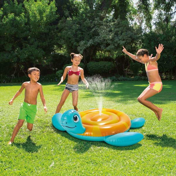 Inflatable Sea Turtle Water Sprinkler Yard Game, for Kids, Age 3 & up, Unisex