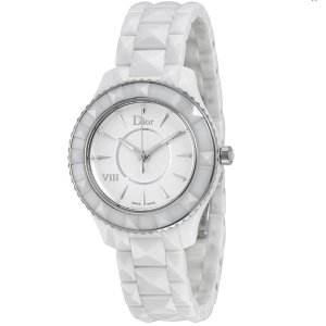 DIOR VIII White Ceramic and Stainless Steel Ladies Watch CD1231E2C001