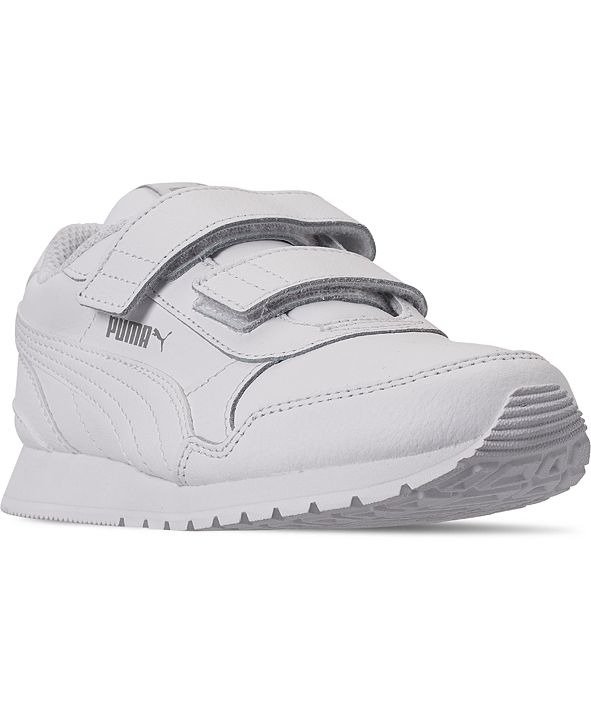 Little Boys ST Runner V2 Leather Hook-and-Loop Casual Sneakers from Finish Line