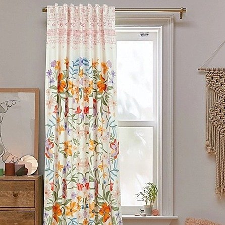 Wild Sage™ Juliana Floral Room Darkening Window Curtain Panel (Single) | Bed Bath & Beyond