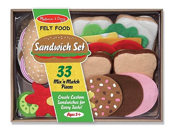Felt Food Sandwich Play Food Set (33 pcs)