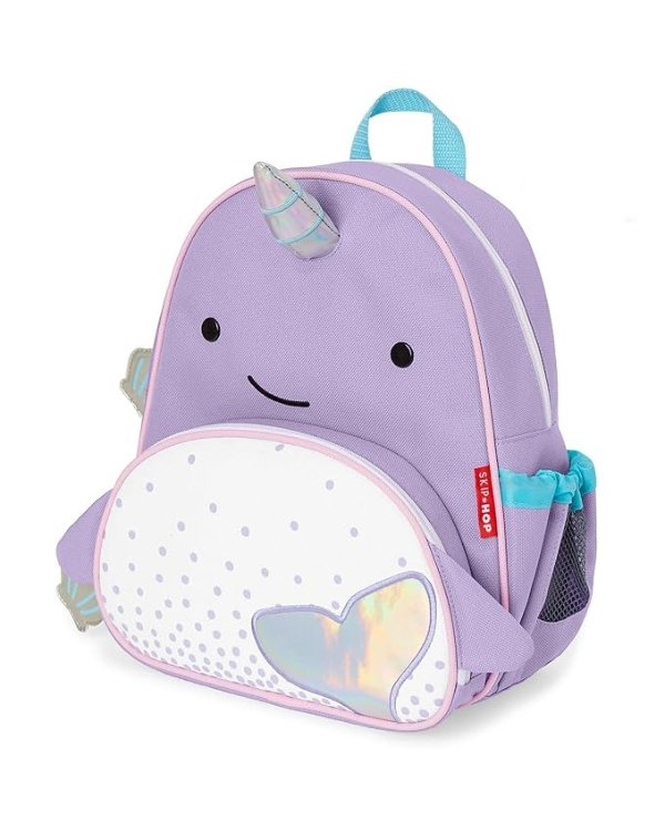 Toddler Backpack, 12" School Bag, Narwhal