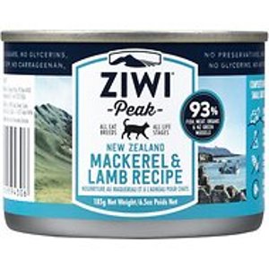 Ziwi Peak Lamb Grain-Free Canned Cat Food, 6.5-oz, case of 12