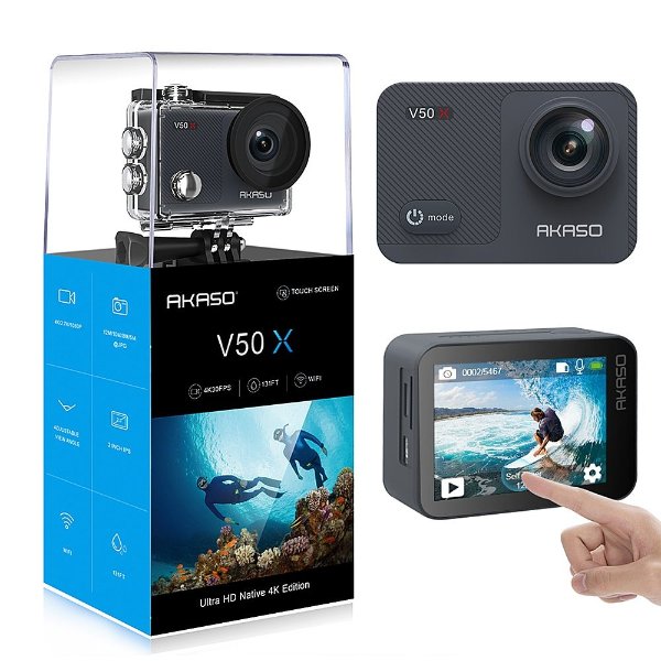 V50X 4K Waterproof Action Camera with Remote