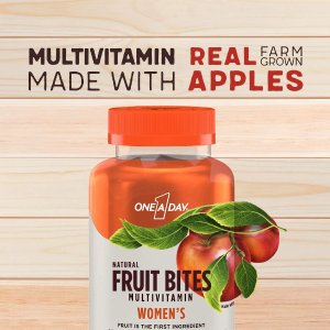 One A Day Men and Women’s Natural Fruit Bites Multivitamin with Immune Health Support, 60 Count