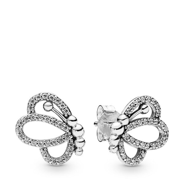 Butterfly Outlines Earrings | Sterling Silver