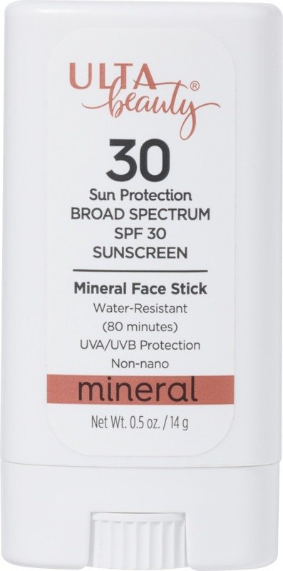 SPF 30 Mineral Sunscreen Face Stick |Beauty