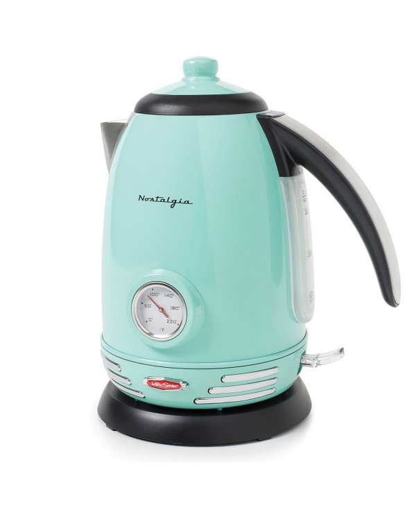 Retro Electric Water Kettle with Strix Thermostat, Set of 3