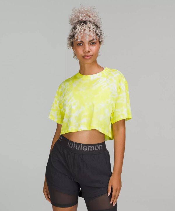 All Yours Cropped Cotton T-Shirt *Tie Dye | Women's Short Sleeve Shirts & Tee's | lululemon