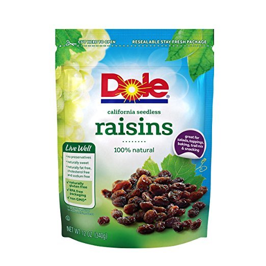 Dole California Seedless Raisins 12 Ounce