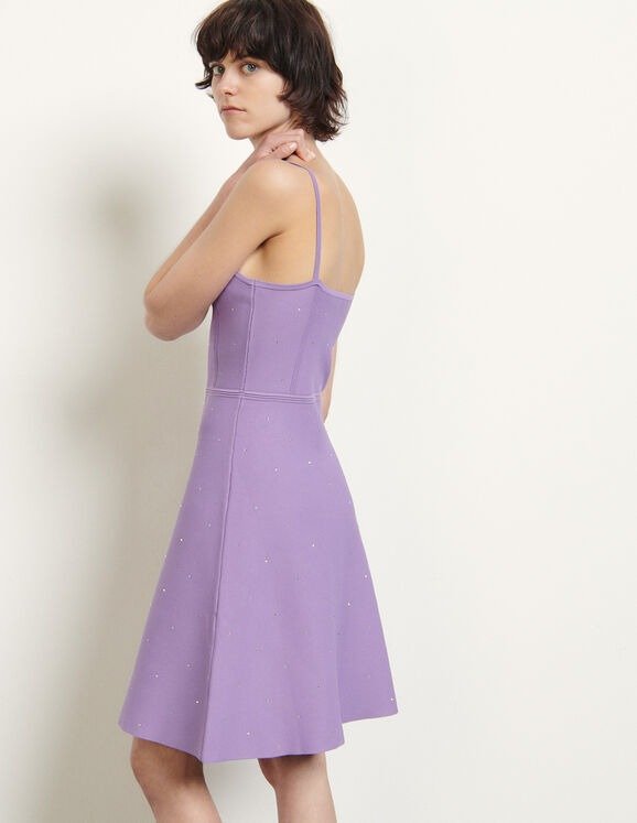 紫色吊带裙