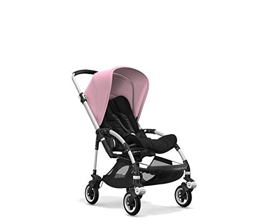Bee5 Complete Stroller, Black/Soft Pink - Compact, Foldable Stroller for Travel and Urban Life. Easy to Steer on City Streets & Tight Turns! The Most Popular Lightweight Stroller!