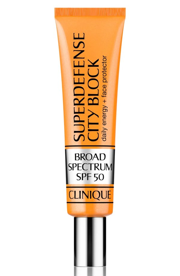 Superdefense City Block Broad Spectrum SPF 50 Sunscreen Daily Energy and Face Protector