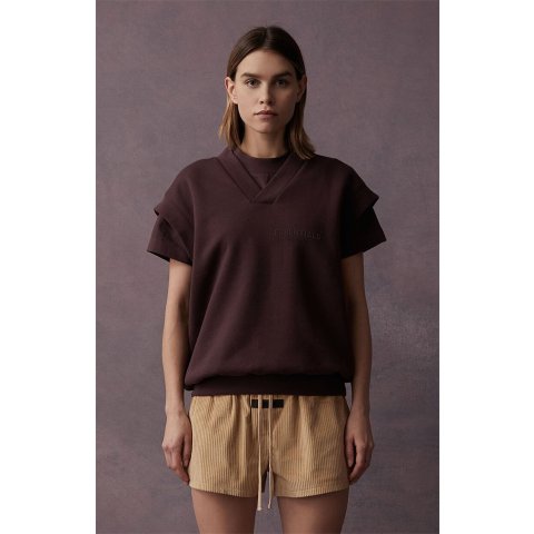EssentialsWomen s Plum V-Neck Vest | PacSun