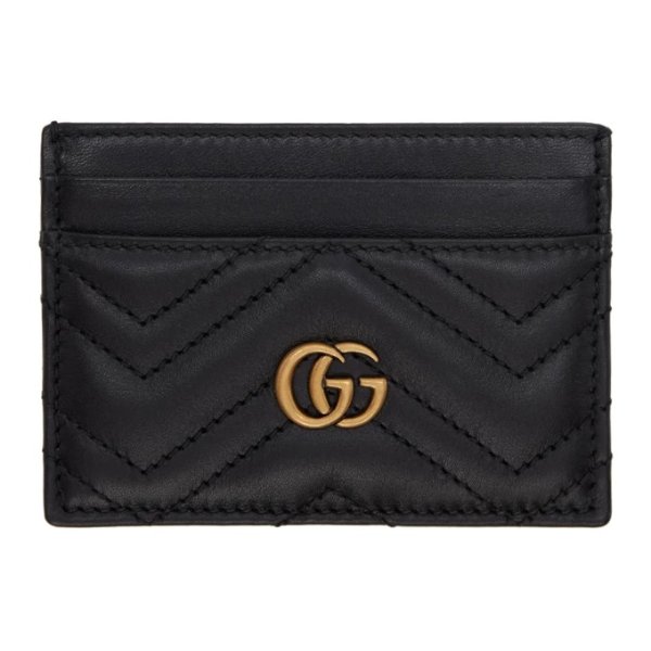 - Black GG Marmont 2.0 Card Holder