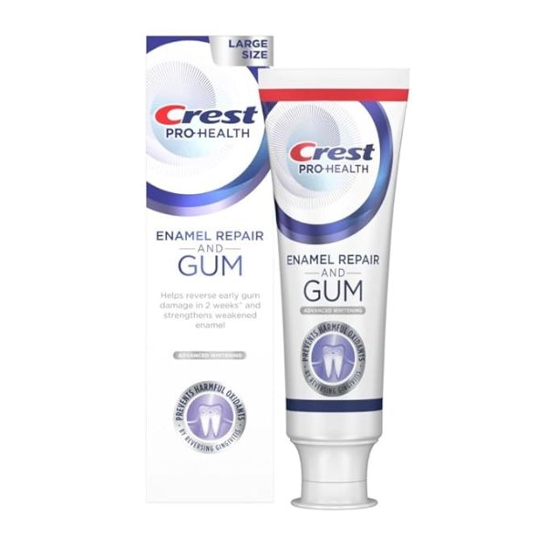 Pro-Health Enamel Repair and Gum Toothpaste 4.8 oz Anticavity, Antibacterial Flouride Toothpaste, Clinically Proven, Gum and Enamel Protection, Advanced Whitening