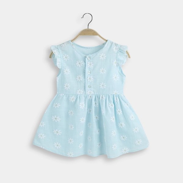 Baby Daisy Allover Solid Dresses
