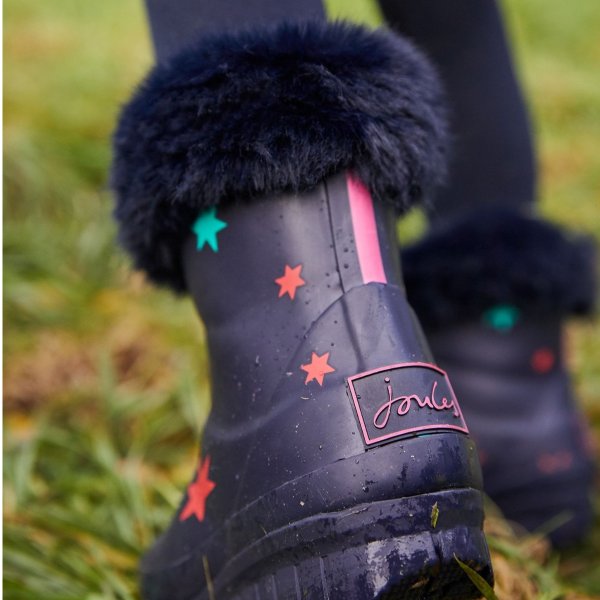 Chilton Faux Fur Tipped Rain Boots