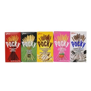 Pocky 5种口味巧克力饼干棒5盒 含草莓、抹茶、原味等