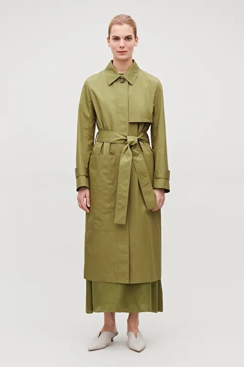 COTTON-TWILL TRENCH COAT
