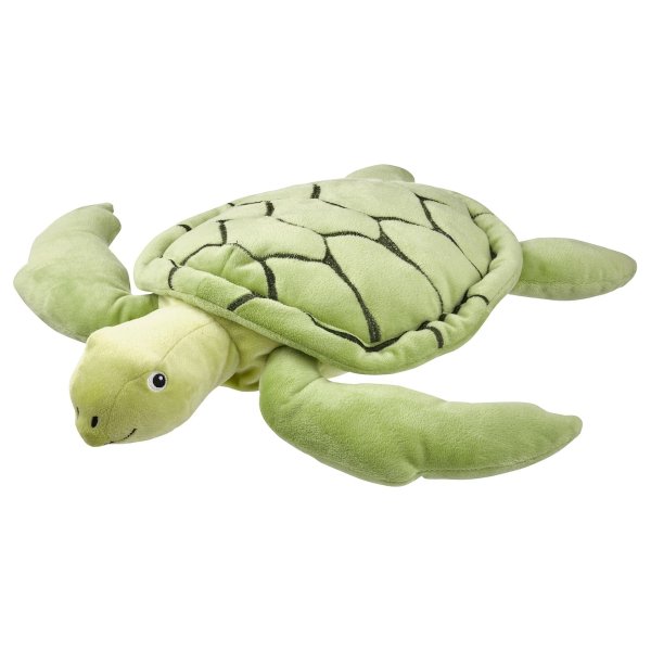 BLAVINGAD Soft toy, turtle/green, 17" - IKEA