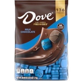 DOVE PROMISES Milk Chocolate Candy, 136 Ct