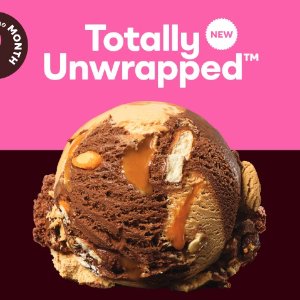 Free waffle cone with purchase of any scoopNew Release: Baskin Robbins April's Flavor Totally Unwrapped Ice-cream