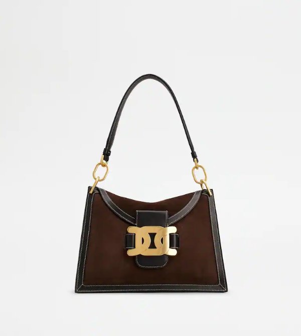 Kate Shoulder Bag in Suede Small