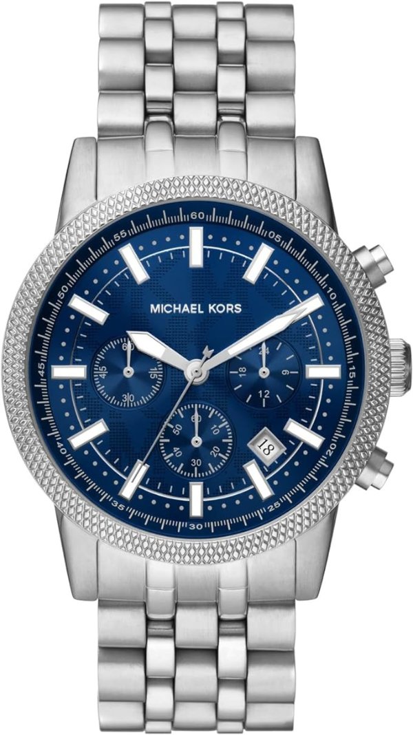 Men's Hutton Chronograph Watch with Leather or Steel Band
