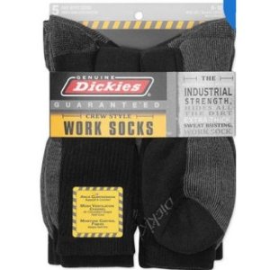 Dickies Men's Dri-Tech Comfort Crew Work Socks On Sale @ Walmart