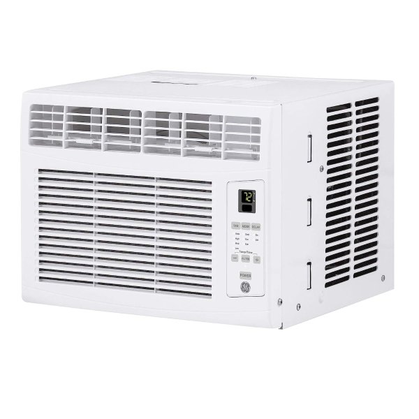 Electronic Window Air Conditioner 6000 BTU, Efficient Cooling for Smaller Areas Like Bedrooms and Guest Rooms, 6K BTU Window AC Unit with Easy Install Kit, White
