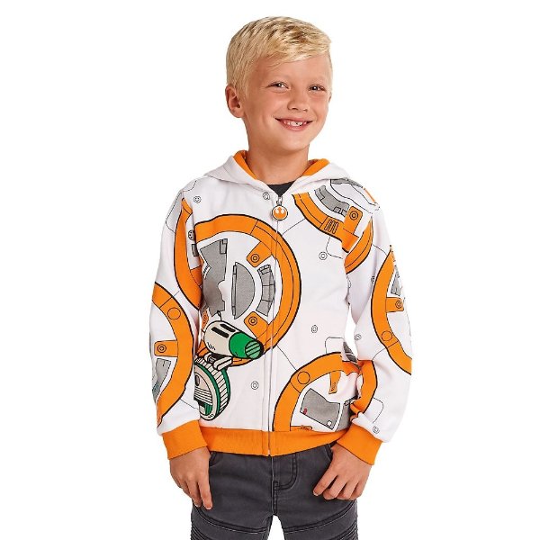 BB-8 and D-O Zip-Up Hoodie for Kids