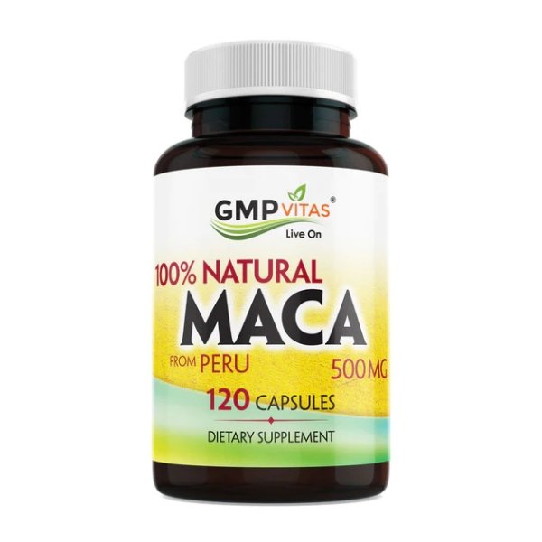 ® 500 mg Natural Super Maca from Peru 120 Capsules