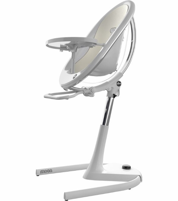 Moon 2G High Chair - White / Snow White