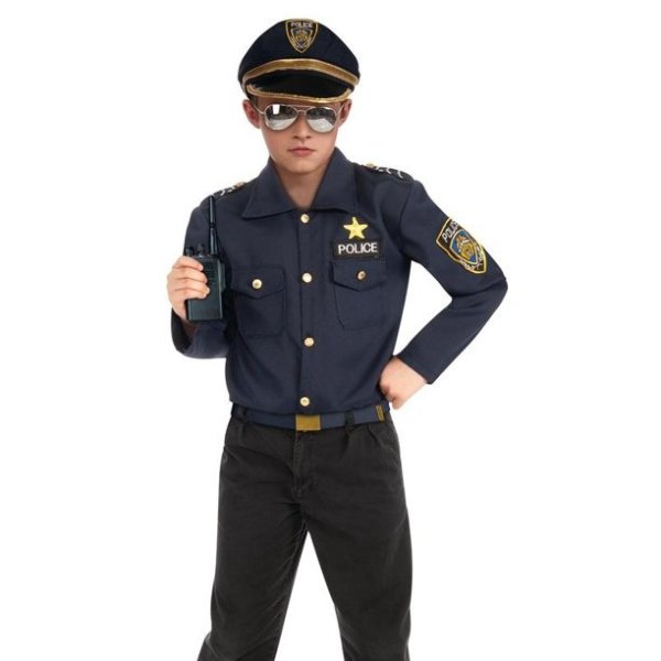 儿童警察装扮服