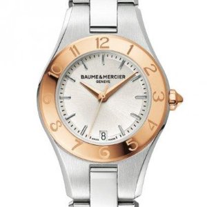 Baume and Mercier Linea Silver Dial Stainless Steel Ladies Watch 10079