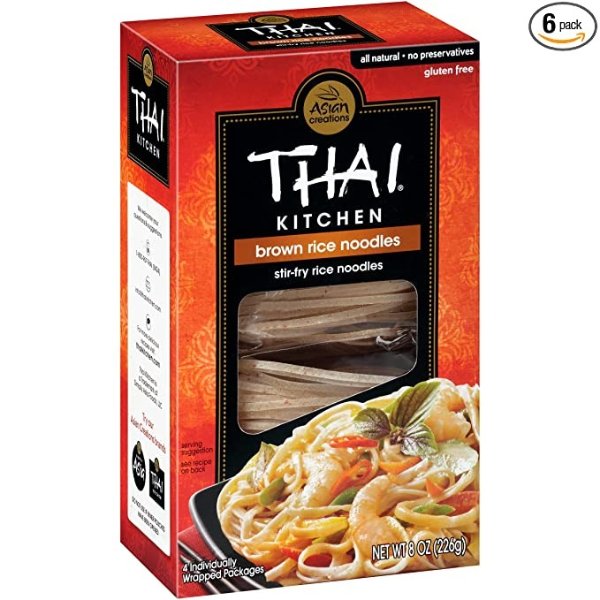 Thai Kitchen 无麸质糙米面条 8oz 6盒