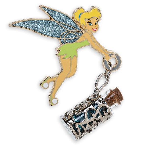 Tinker Bell Pin with Glitter Vial Dangler – Peter Pan | shopDisney