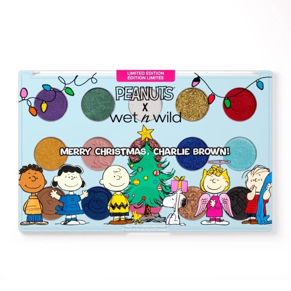 MERRY CHRISTMAS, CHARLIE BROWN! PALETTE FOR EYE AND FACE - Wet N Wild Beauty Merry Christmas Charlie Brown Palette for Eye and Face