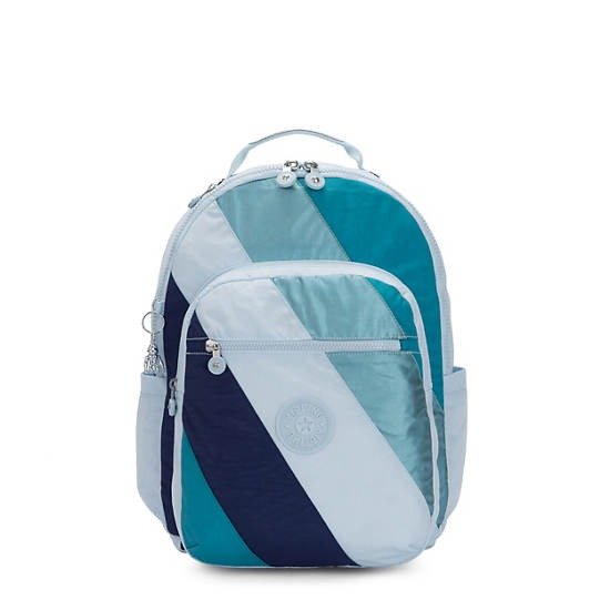 15" Laptop Backpack - Blue Mix Block