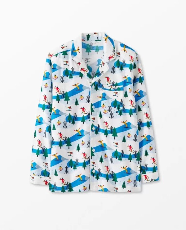 Adult Unisex Flannel Pajama Top