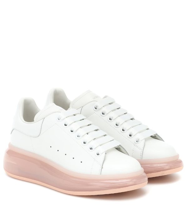 Bubble leather sneakers