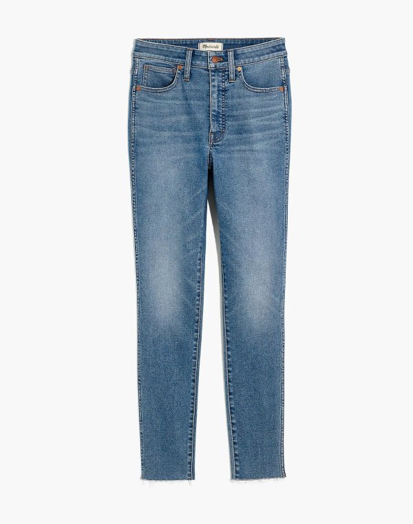 Tall Curvy High-Rise Skinny Jeans in Ainsworth Wash: Raw-Hem Edition