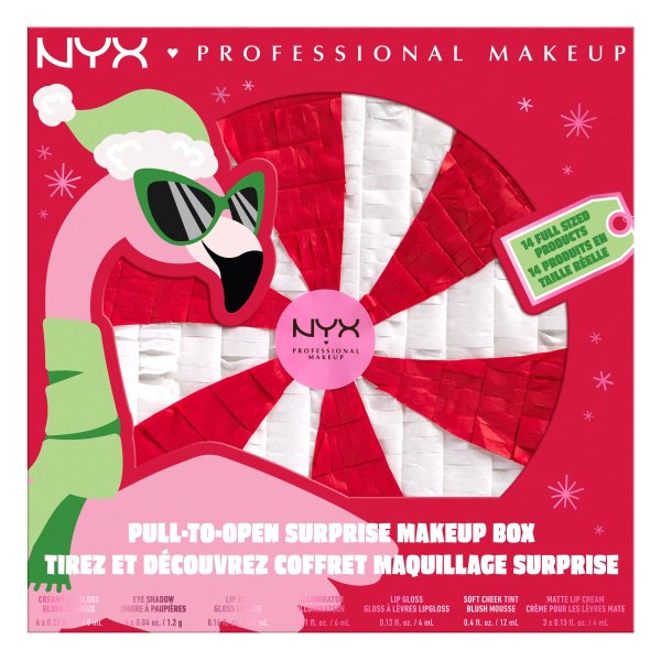 PULL-TO-SLEIGH SURPRISE MAKEUP BOX