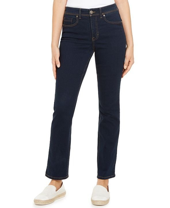 Tummy-Control Straight-Leg Jeans in Regular, Short and Long Lengths, Created for Macy's