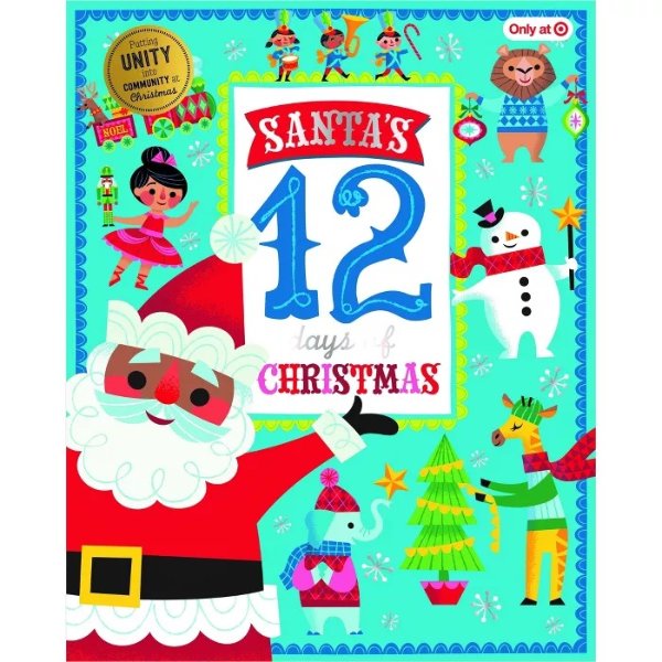 &#8482; Santa&#39;s 12 Days of Christmas - Target Exclusive Edition (Paperback) (Oversized)