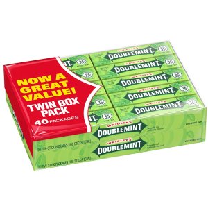 Wrigley's Doublemint Chewing Gum 40 Packs