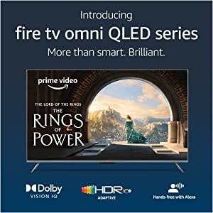 Fire TV 65" Omni QLED Series 4K UHD smart TV, Dolby Vision IQ, local dimming, hands-free with Alexa