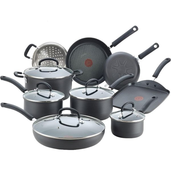 Ultimate Hard Anodized Nonstick Cookware Set 14 Piece