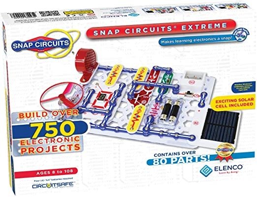 Elenco Snap Circuits Extreme SC-750 Electronics Exploration Kit | Over 750 Projects | Full Color Project Manual | 80+ Snap Circuits Parts | STEM Educational Toy For Kids 8+